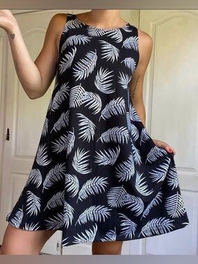Loft Criss Cross Back Swing Dress, Size M